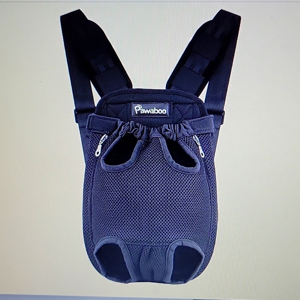 Pawaboo pet dog cat carrier backpack puppy travel FrontCarry legs out LARGE NEW…